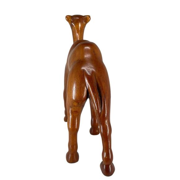 Vintage MCM Hand Carved Wooden Camel Figurine Sculpture Decor Nativity Piece - Picture 7 of 8